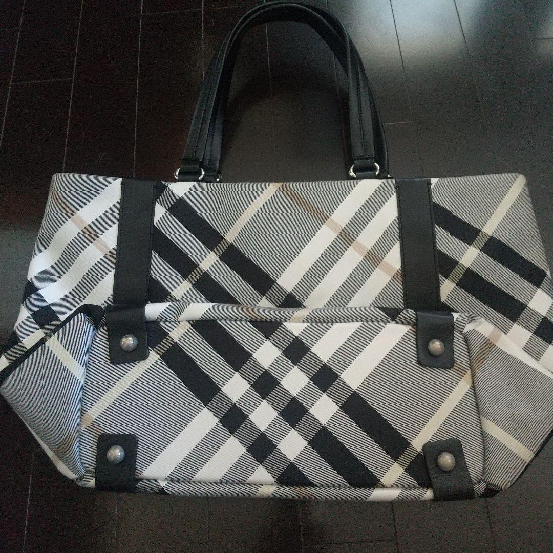 BURBERRY BLUE LABEL ビジネスバッグ グレー チェック
