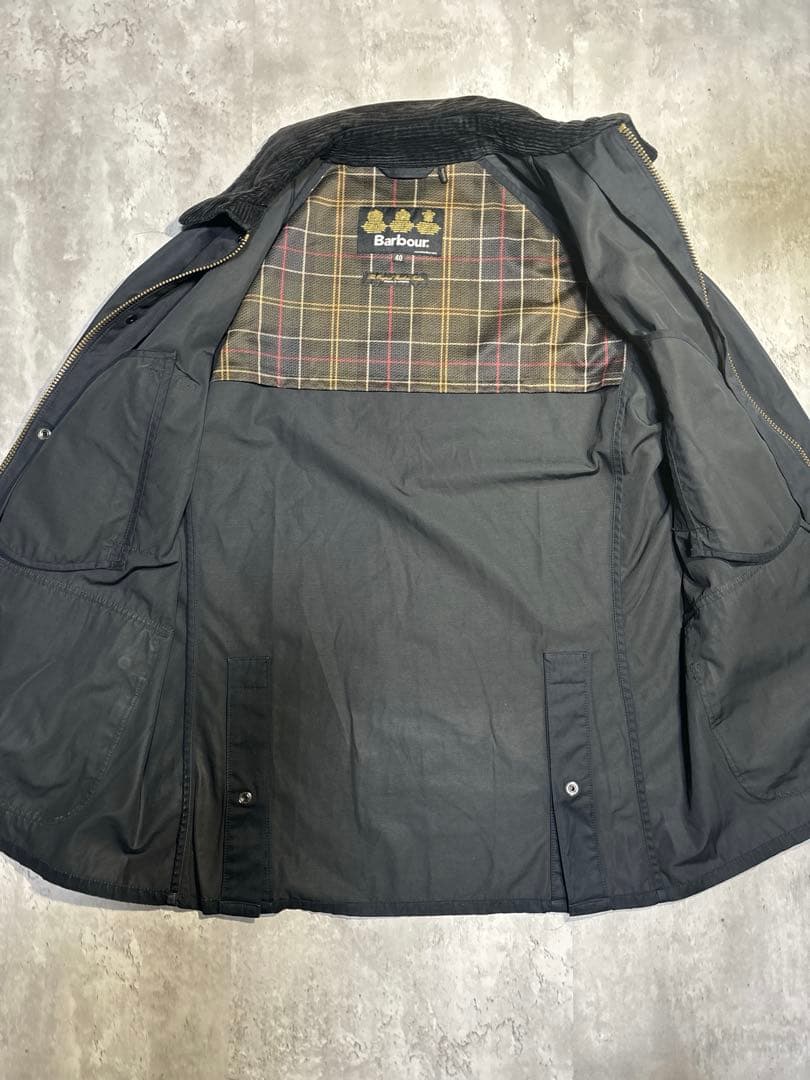 美品　19SS Barbour BEDALE SL ノンオイル　ピーチド　40
