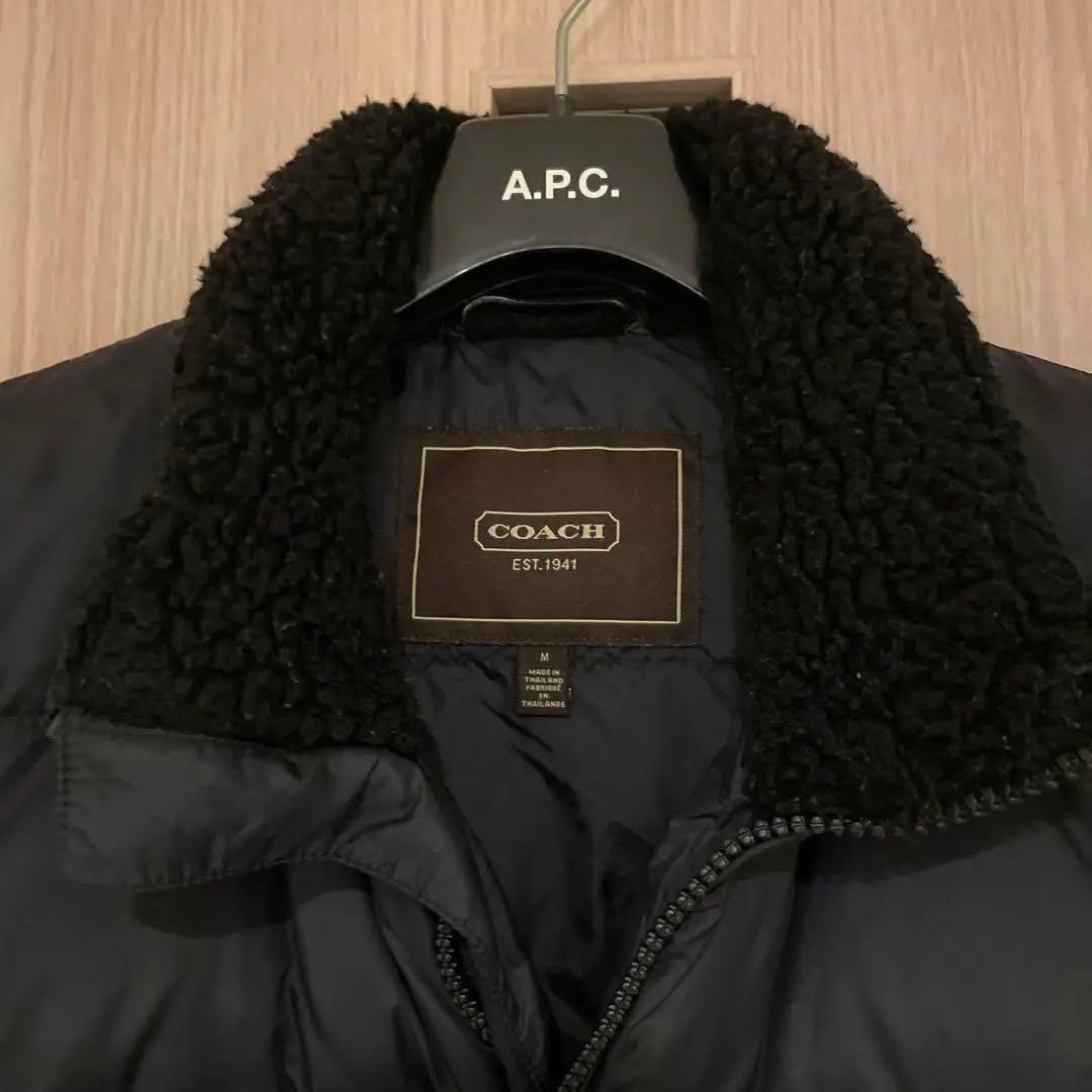 <美品>COACH ボア•ダウンベスト