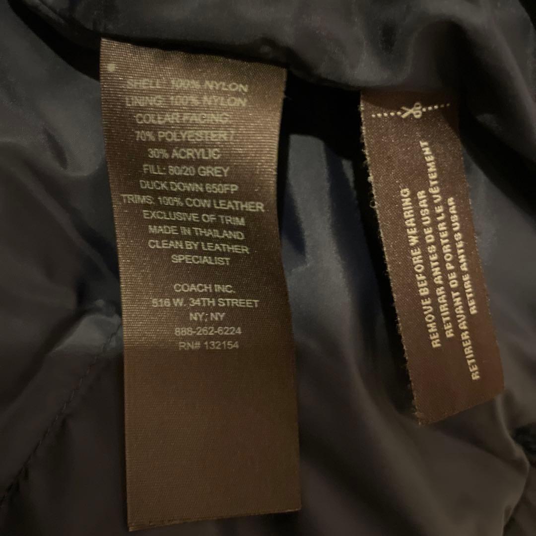 <美品>COACH ボア•ダウンベスト
