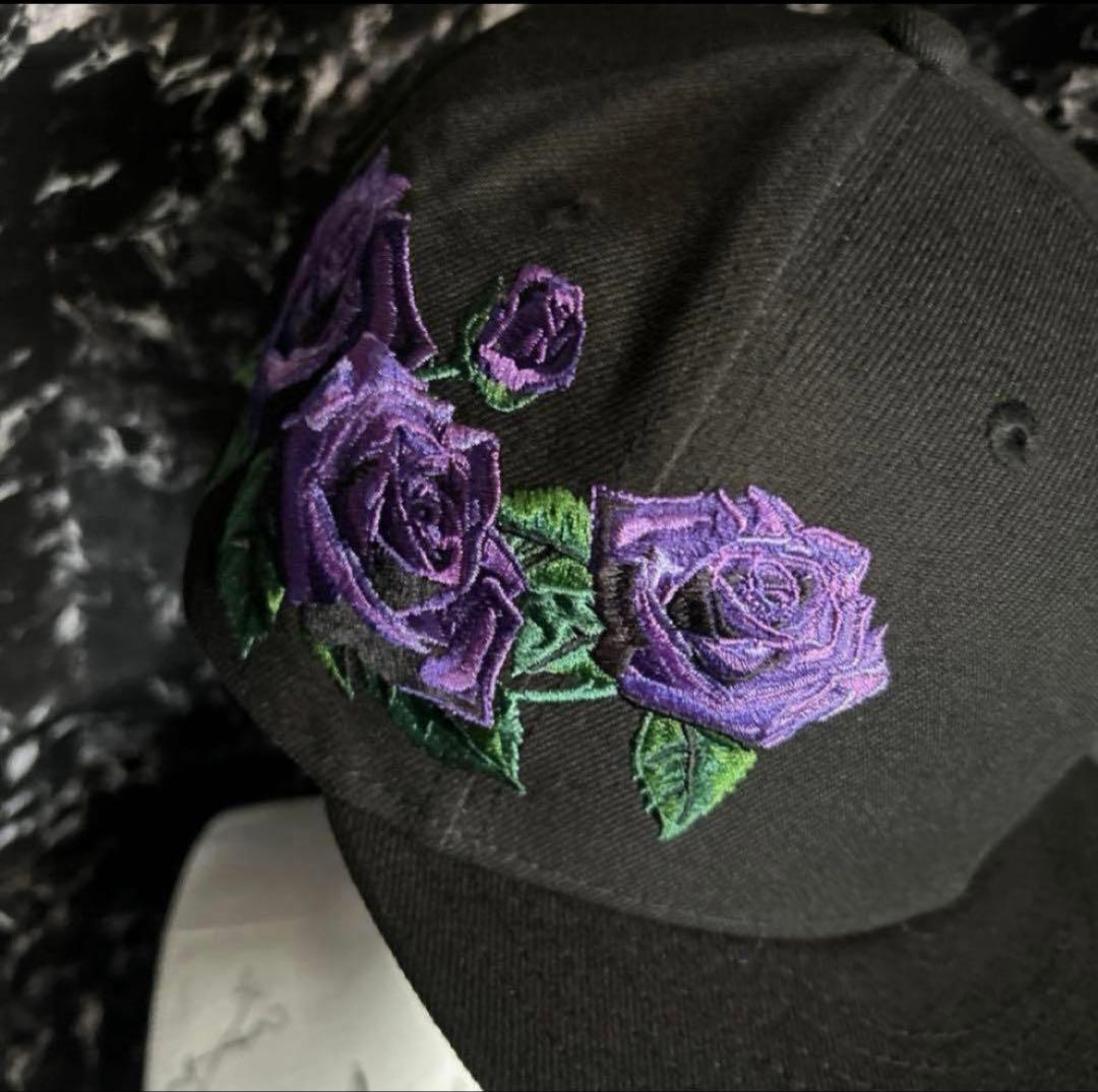 NEWERA×エル・デスペラード　コラボキャップ　紫薔薇