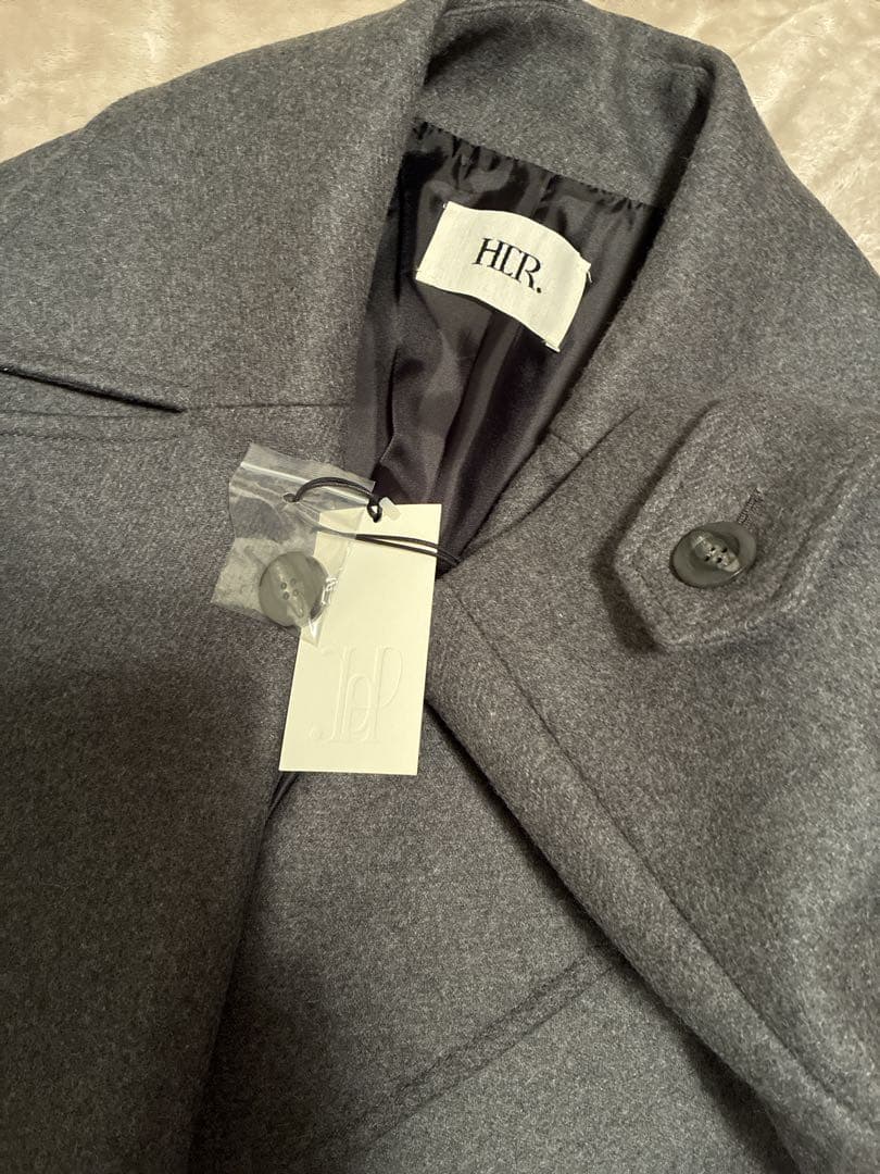 HER.ビックカラーコート　グレー新品タグ付き
