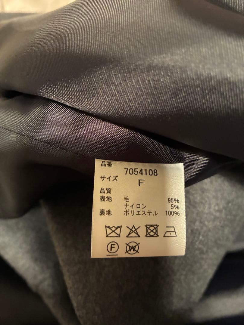 HER.ビックカラーコート　グレー新品タグ付き