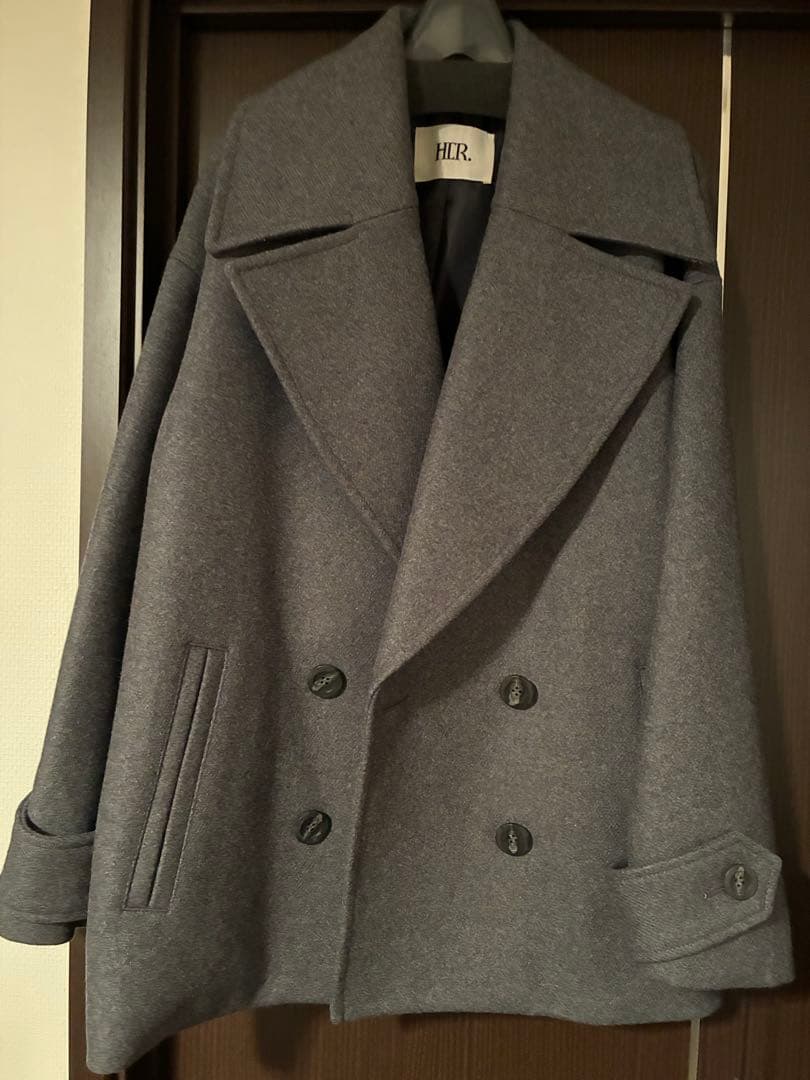 HER.ビックカラーコート　グレー新品タグ付き