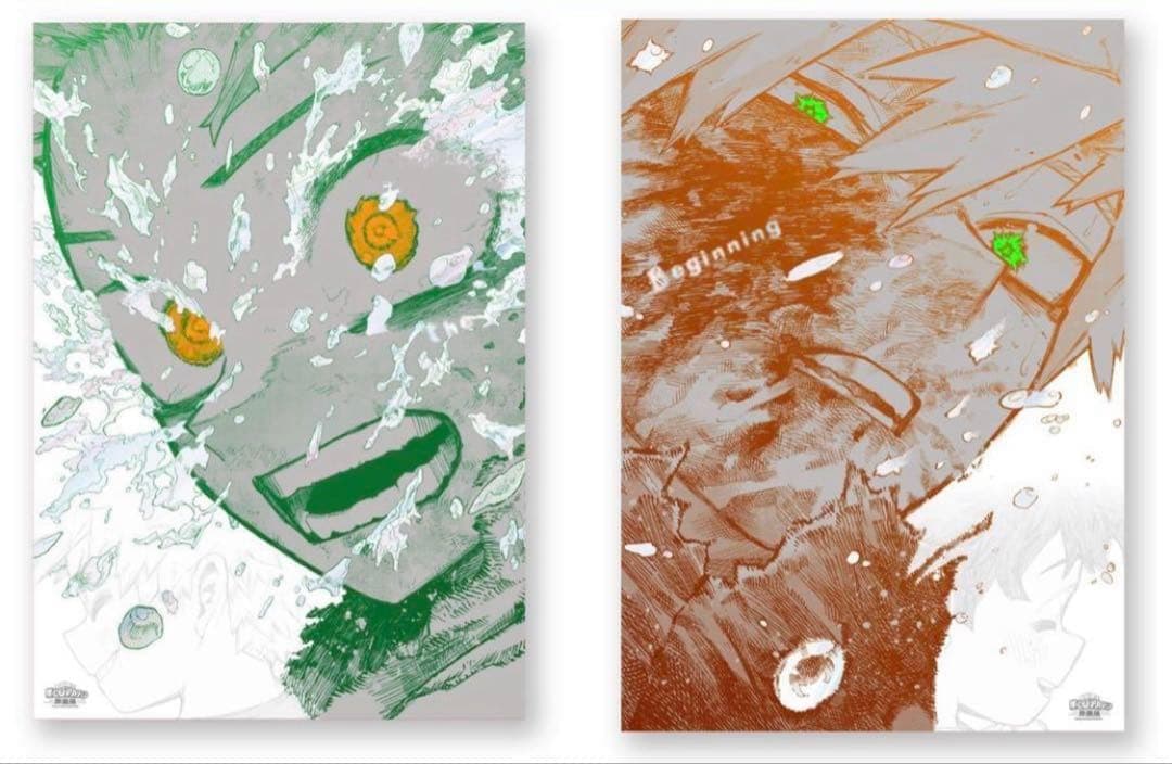 僕のヒーローアカデミア 原画展　A2ポスター　B2ポスターセット