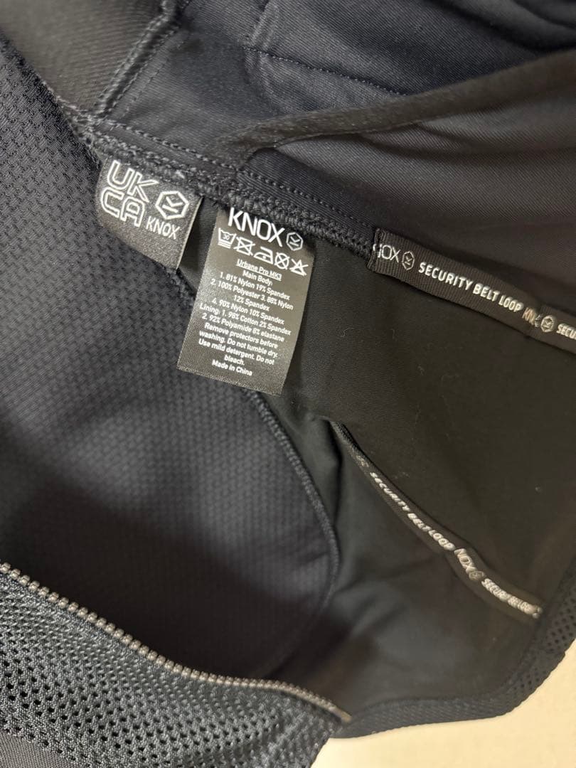 夏用バイクジャケット　KNOX アーバンプロ マーク3 ブラック S