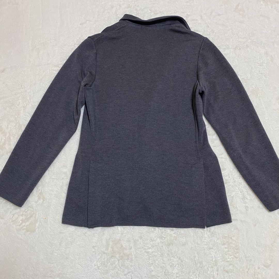 LARDINI ラルディーニ ウール 100% ニットジャケット グレー M