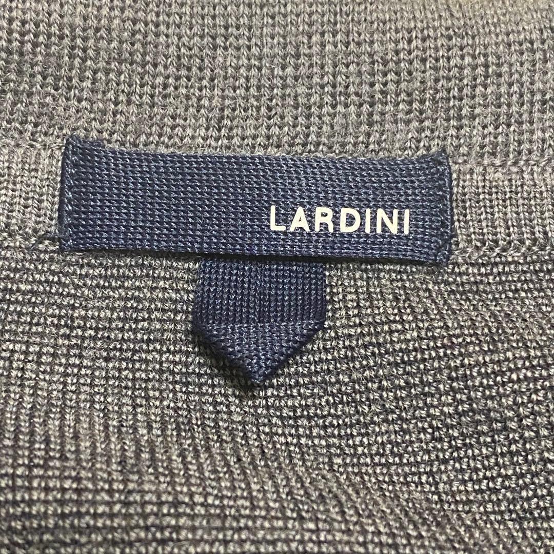 LARDINI ラルディーニ ウール 100% ニットジャケット グレー M