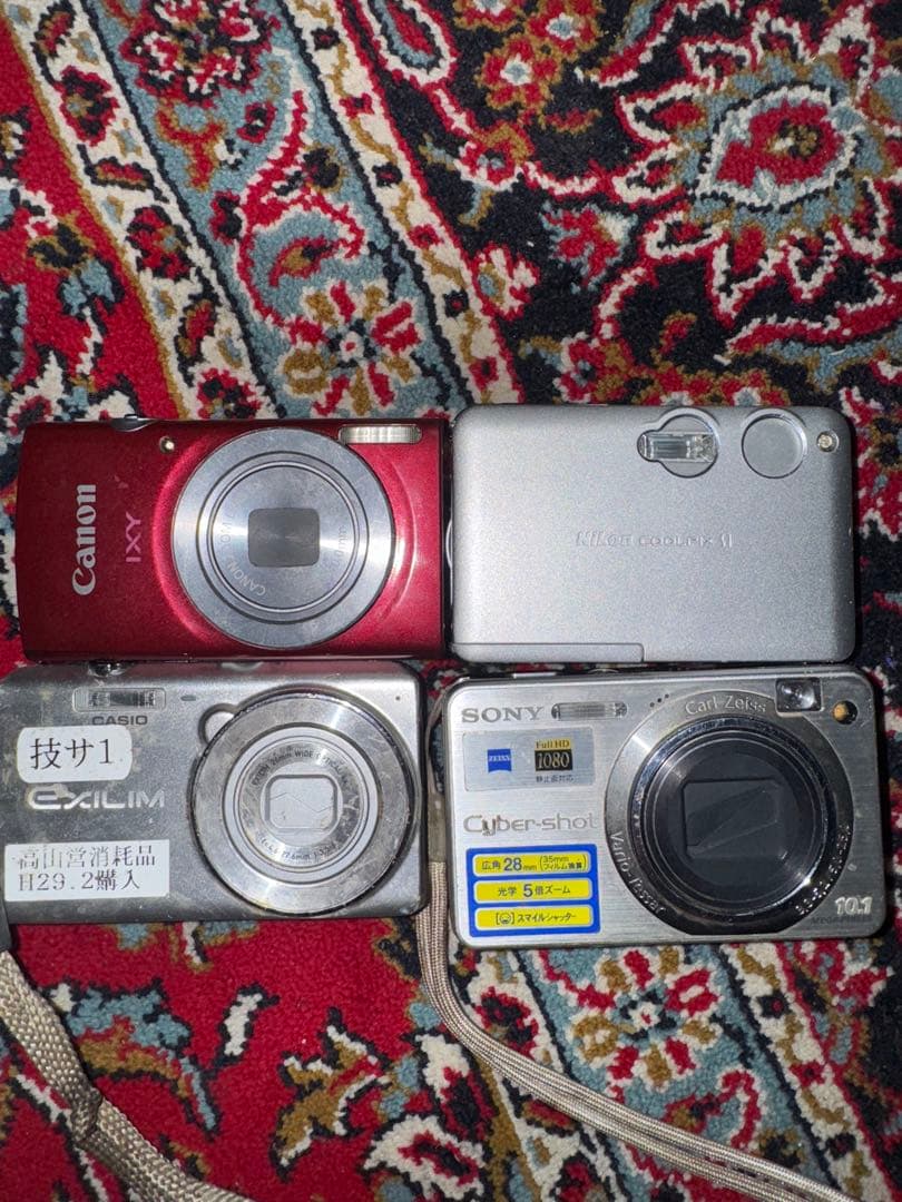 デジタルカメラ 4台セット Nikon Canon Casio Sony