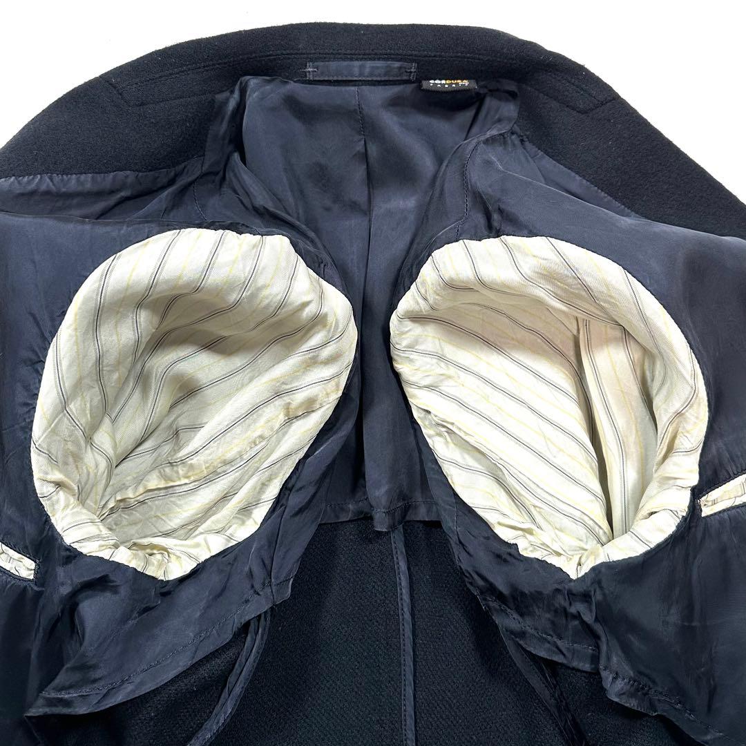 百名品◎BEAMS＋ コンバットウール 3つボタン 紺ブレザー コーデュラ S