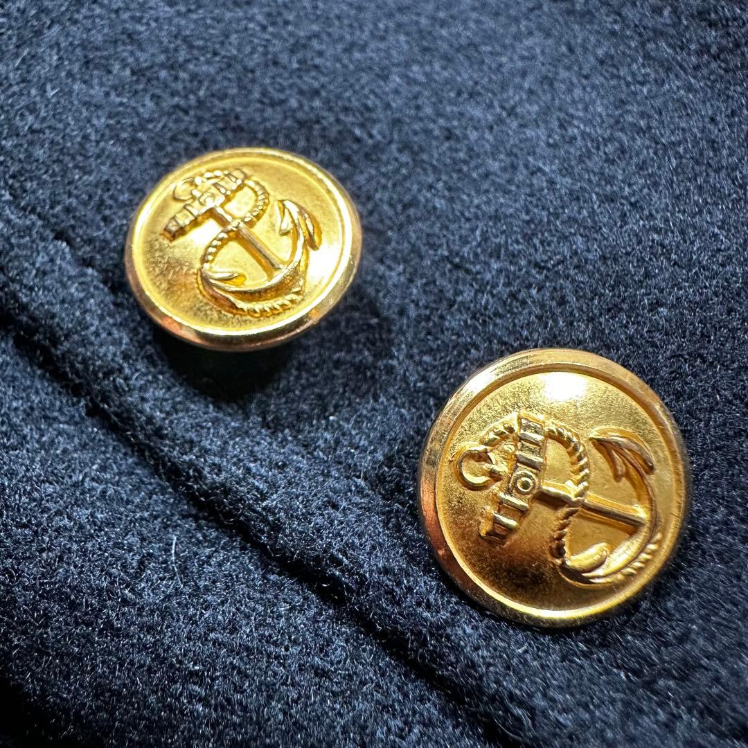 百名品◎BEAMS＋ コンバットウール 3つボタン 紺ブレザー コーデュラ S