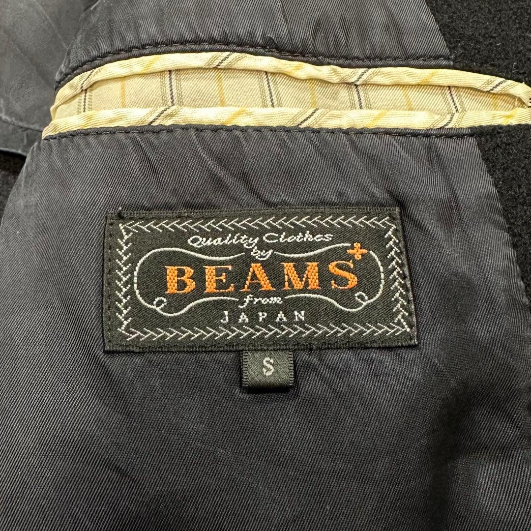 百名品◎BEAMS＋ コンバットウール 3つボタン 紺ブレザー コーデュラ S