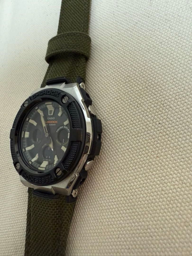 CASIO G-SHOCK　GST-S330AC 電波ソーラー　カーキグリーン