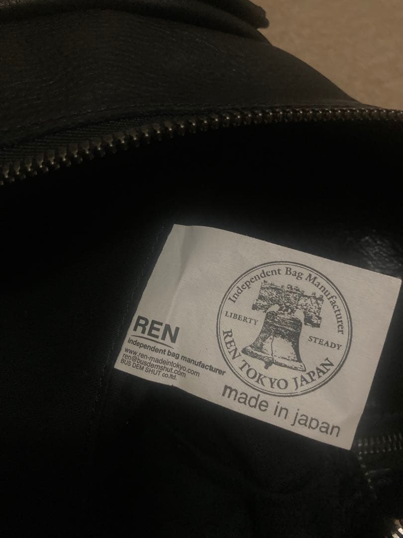 REN ボストンバック　レザー　本革
