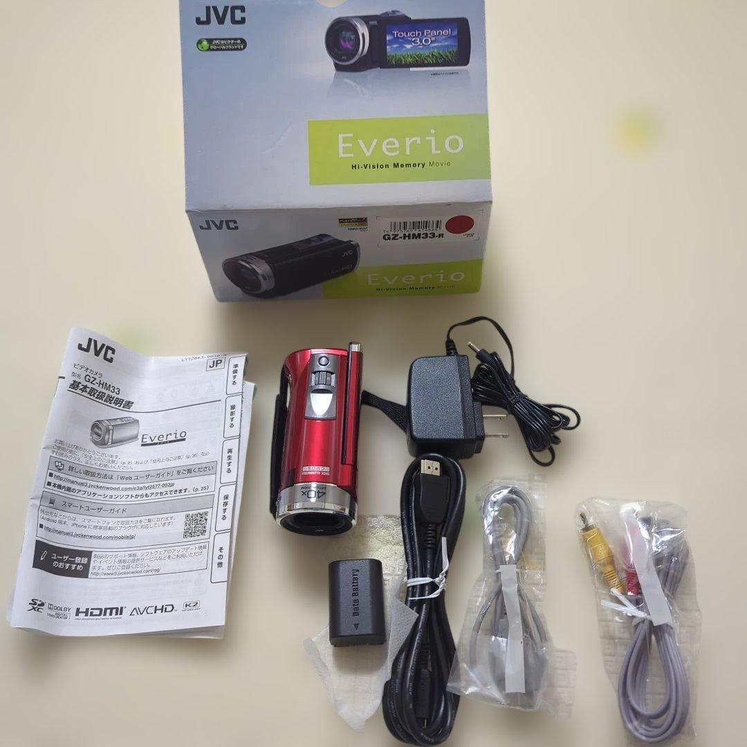 JVC Everio GZ-HM30 レッド 本体