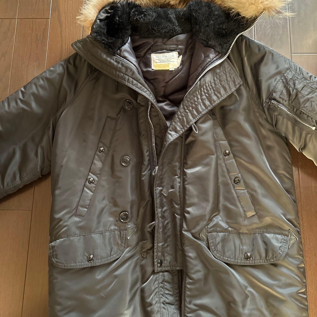 N-3B/F MIL-J-3786 ミリタリージャケット サイズ42 ブラック