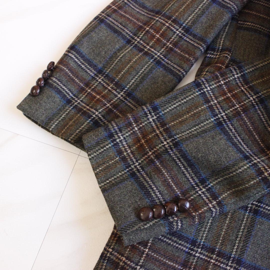 ブルックスブラザーズ ツイードテーラードジャケット クルミボタン 42REG