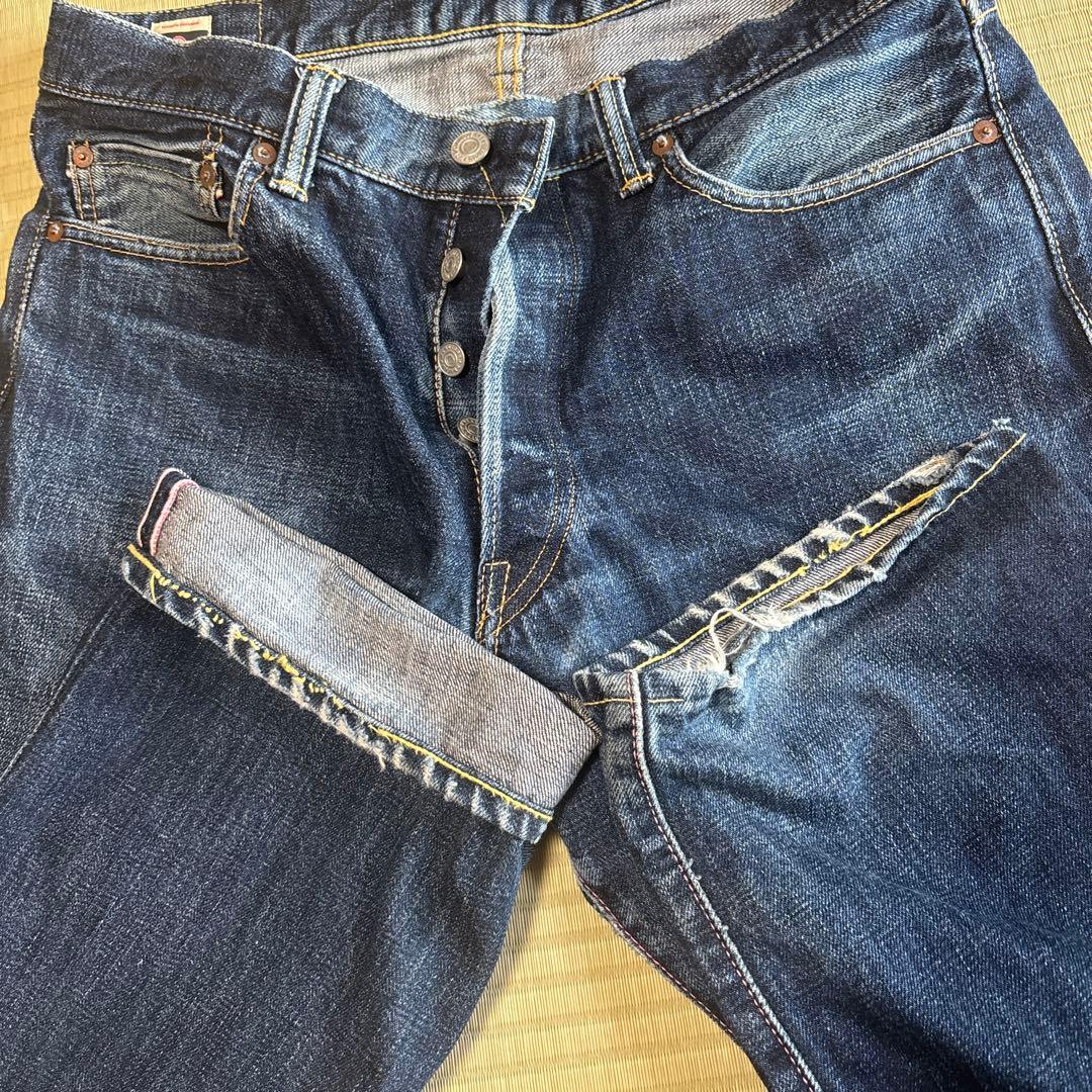 モモタロウジーンズ　出陣　セルビッチ　 サイズ34