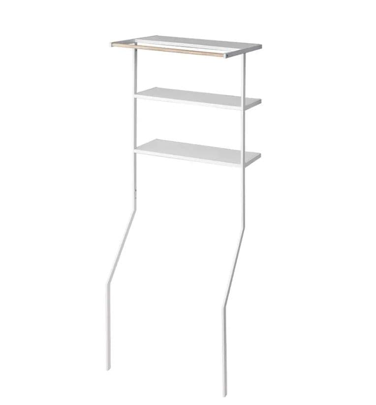 立て掛けランドリーシェルフ ホワイト 山崎実業 tower 洗濯機ラック