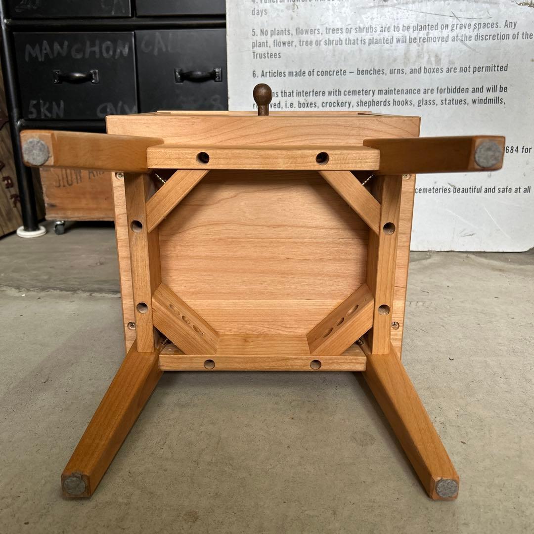 ベルメゾン 天然木アルダー材 サイドチェスト ナイトテーブル ナチュラル