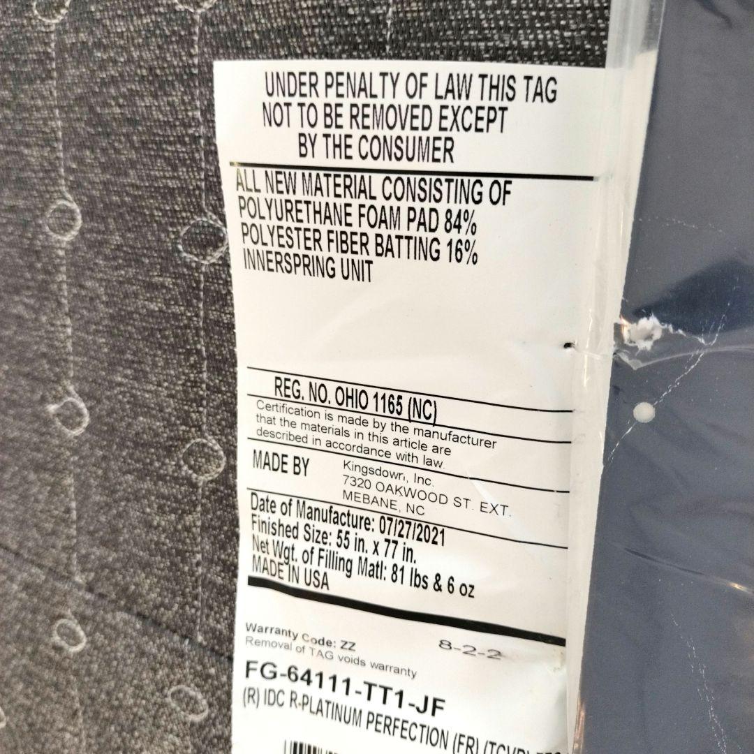美品 IDC 大塚家具 REGALIA パーフェクション マットレス ダブル