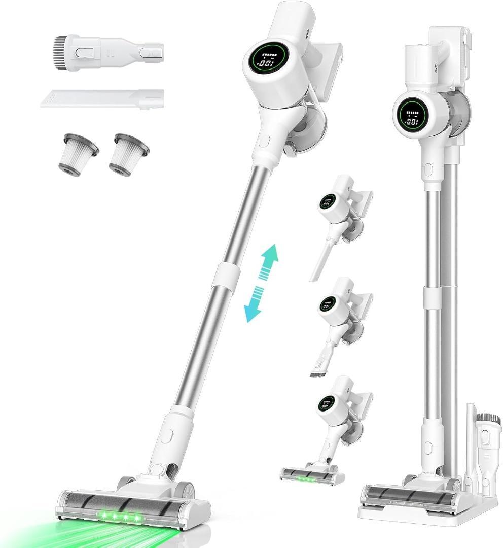 ✨1点物✨掃除機 コードレス 自立式 置くだけ充電スタンド LEDライト