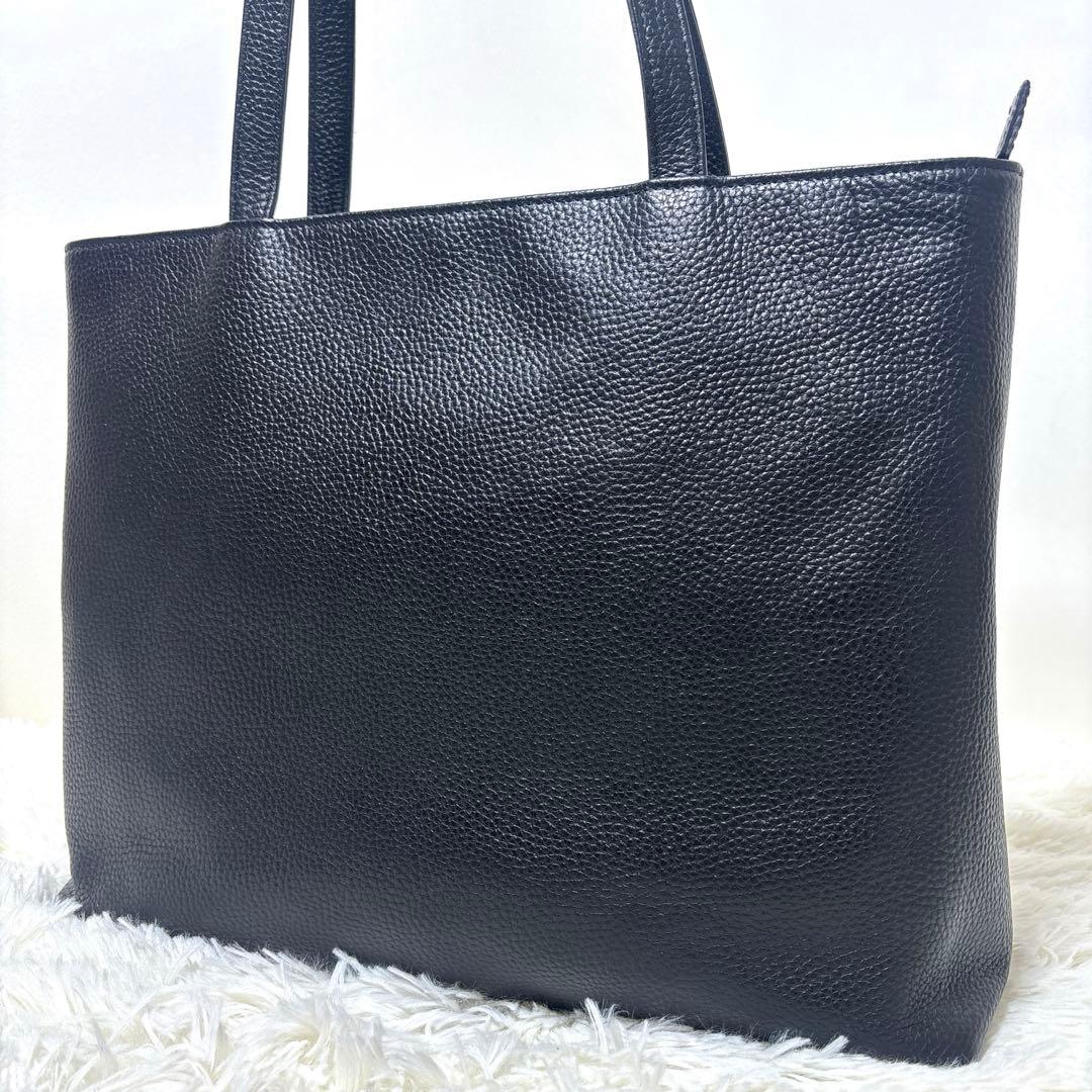 [現行・美品] Hush Tug トートバッグ・ビジネス シボ革 A4 自立