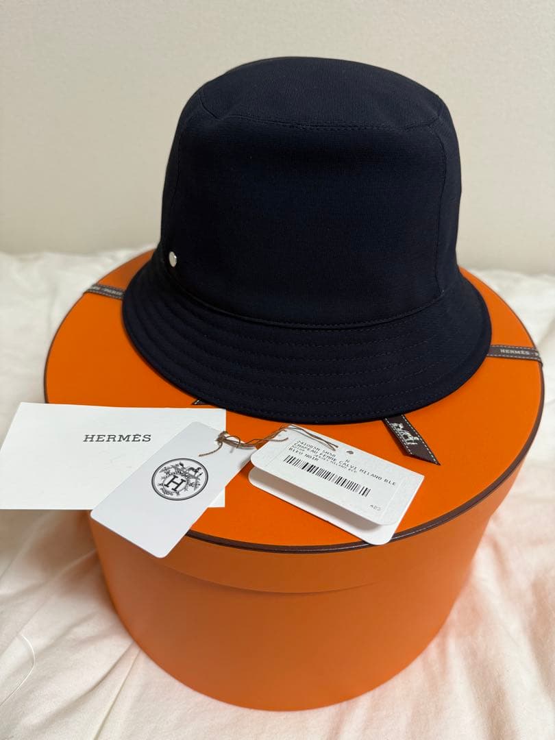 【新品】　エルメス　ハット　カルヴィ　ミラノジャージー