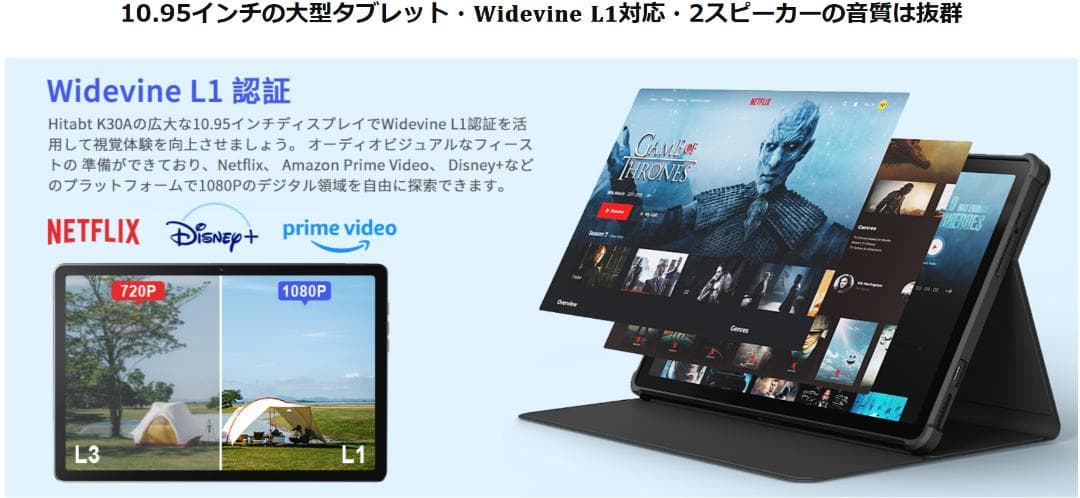 【＊未使用品＊】☆高性能SIMフリー＊11インチFullHD液晶タブレット☆