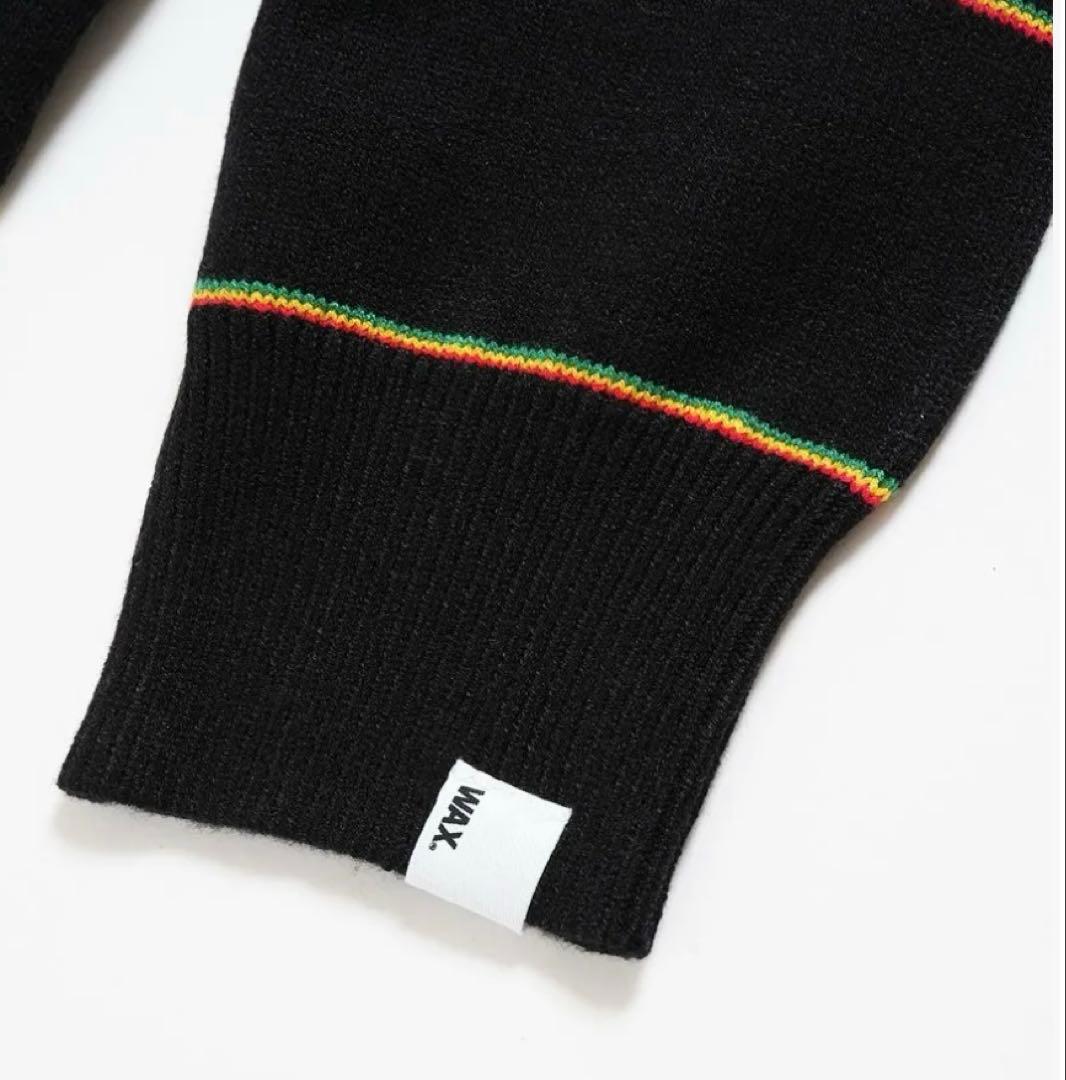 WAX \"Rasta Stripe Crew Knit\" 長袖ニット