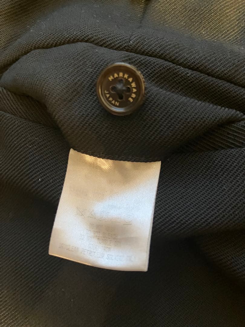 マーカウェア　ペグトップ　オーガニックウールサバイバルクロス　ブラック　サイズ1