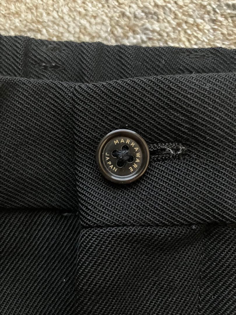 マーカウェア　ペグトップ　オーガニックウールサバイバルクロス　ブラック　サイズ1