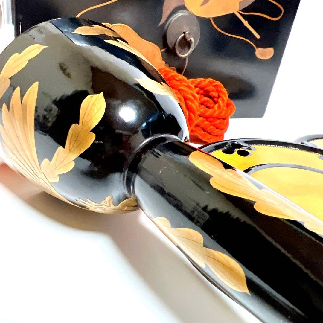 【蔵出し・希少】鼓　蒔絵　小鼓　胴　和楽器　漆塗り　伝統芸能　能 歌舞伎　鳳凰紋