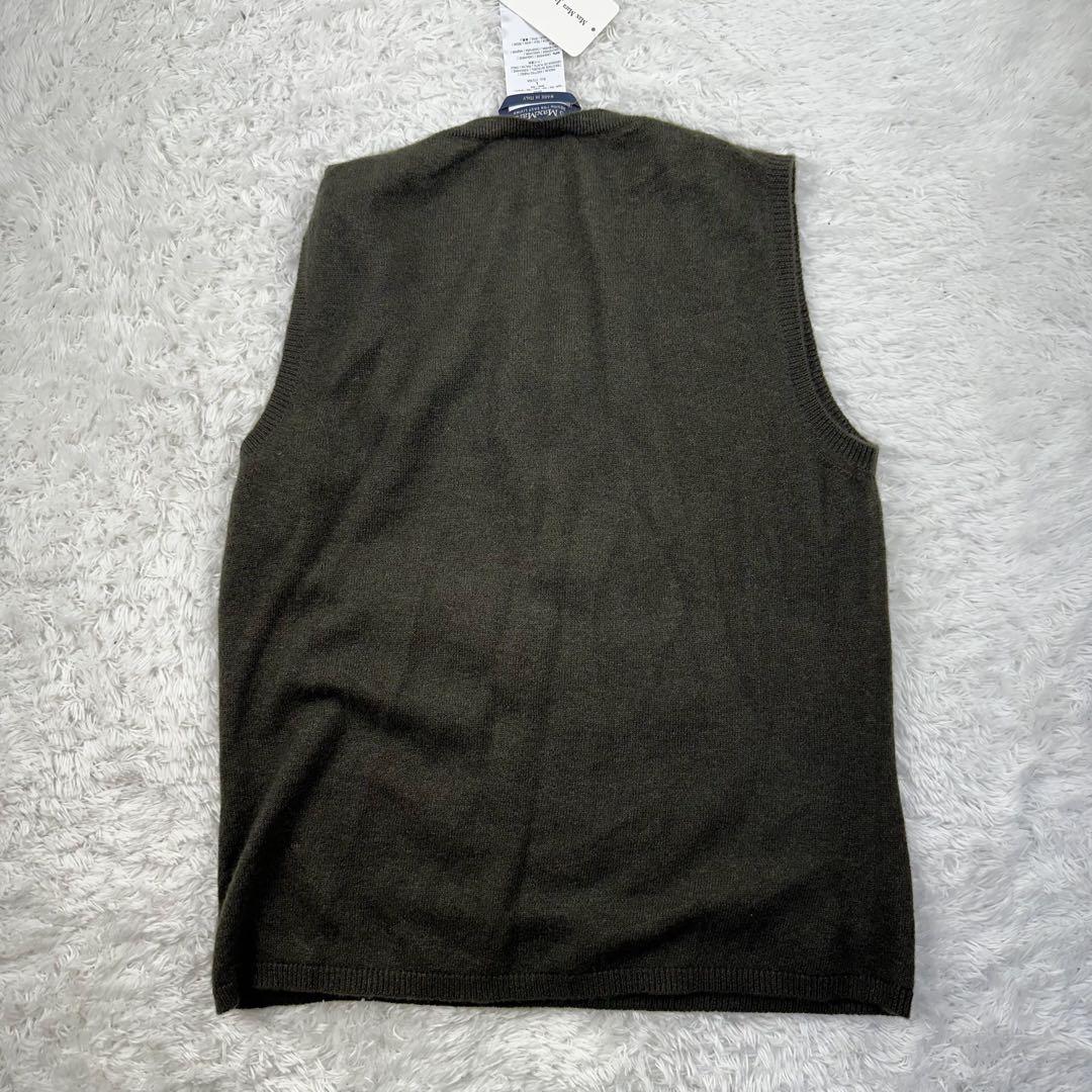 新品　マックスマーラ　ニットベスト　カシミア混　シルク　ノースリーブ L