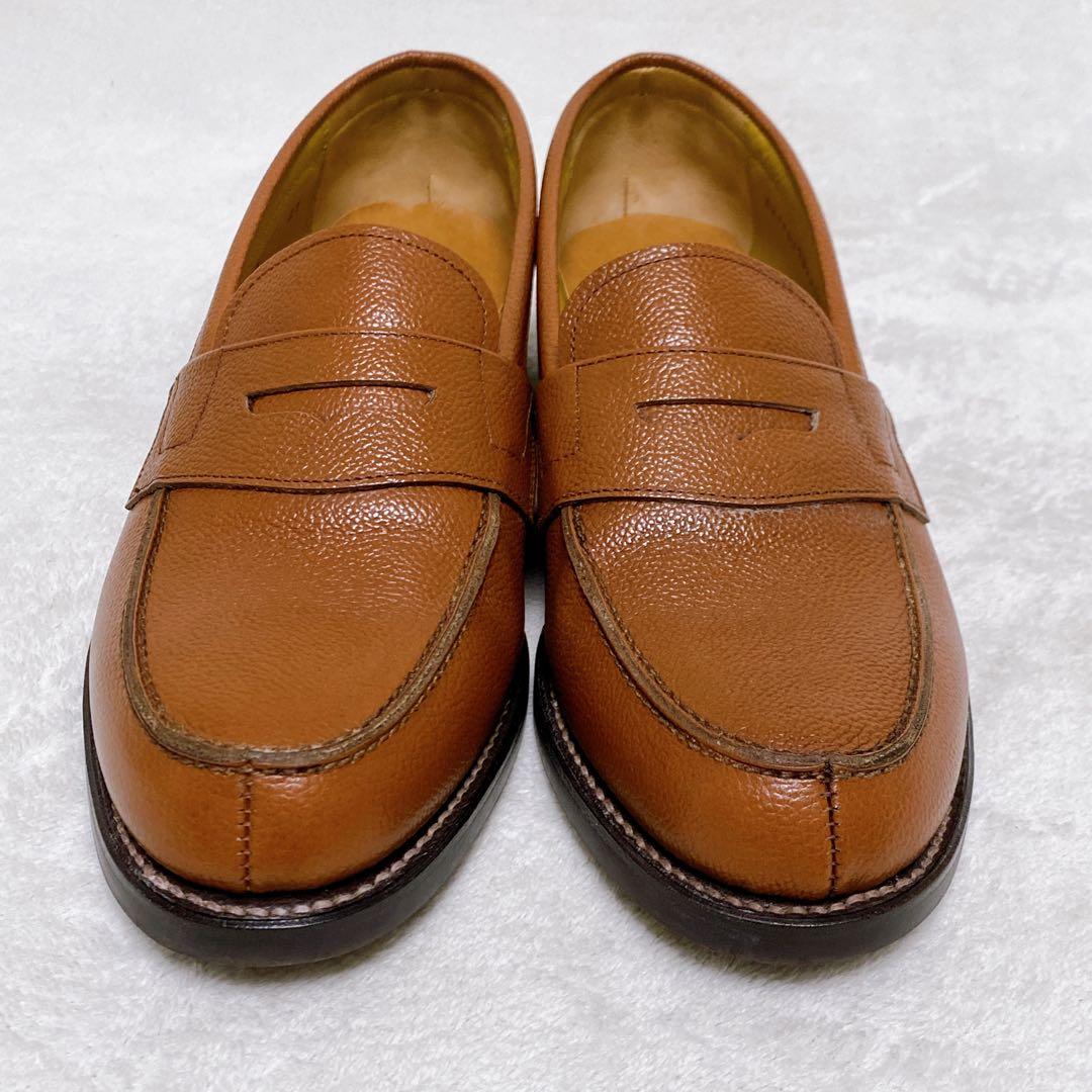 美品　REGAL　ローファー　ブラウン　27cm　シボ革　JJ16　レザー