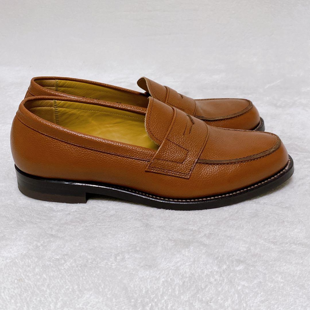 美品　REGAL　ローファー　ブラウン　27cm　シボ革　JJ16　レザー