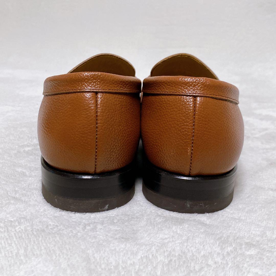 美品　REGAL　ローファー　ブラウン　27cm　シボ革　JJ16　レザー