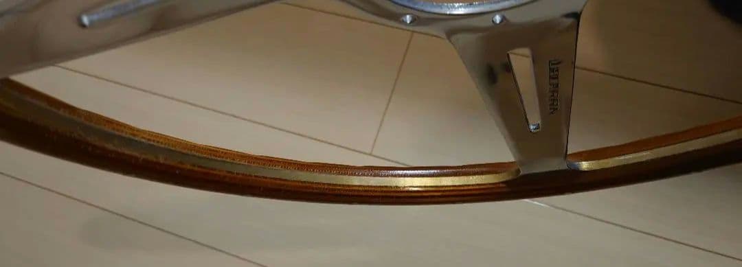 送料込み LECARRA レカラ ウッドステアリング 当時物 訳あり