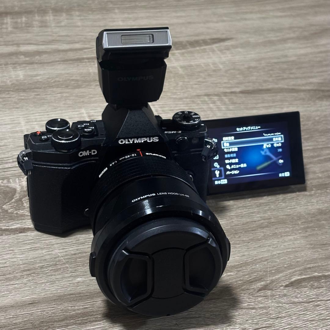 OLYMPUS OM-D E-M5 Mark II 本体＋レンズ4種＋ケース付