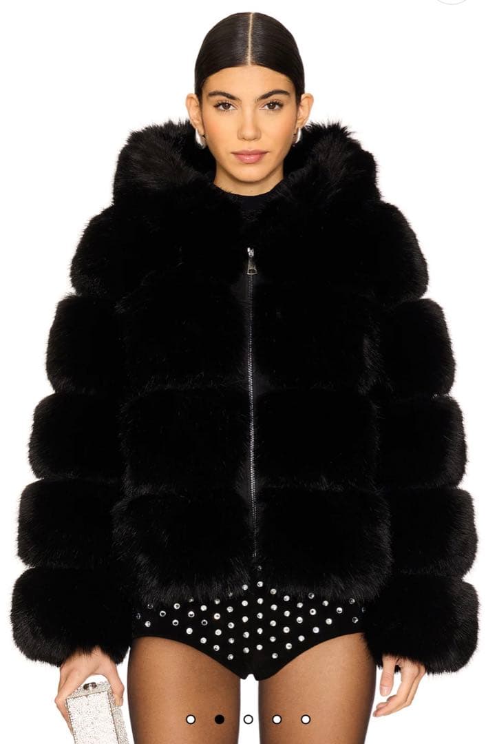 ADRIENNE LANDAU ファージャケット　フードジャケット最終値下げ