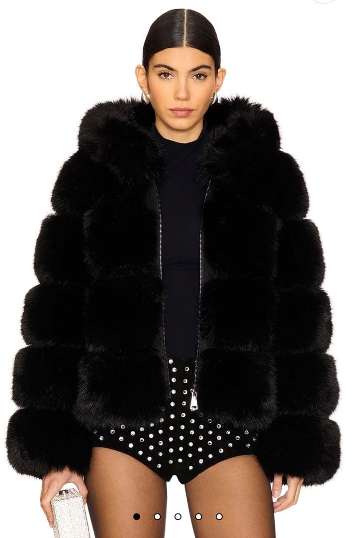 ADRIENNE LANDAU ファージャケット　フードジャケット最終値下げ