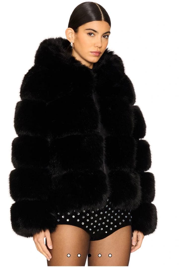 ADRIENNE LANDAU ファージャケット　フードジャケット最終値下げ