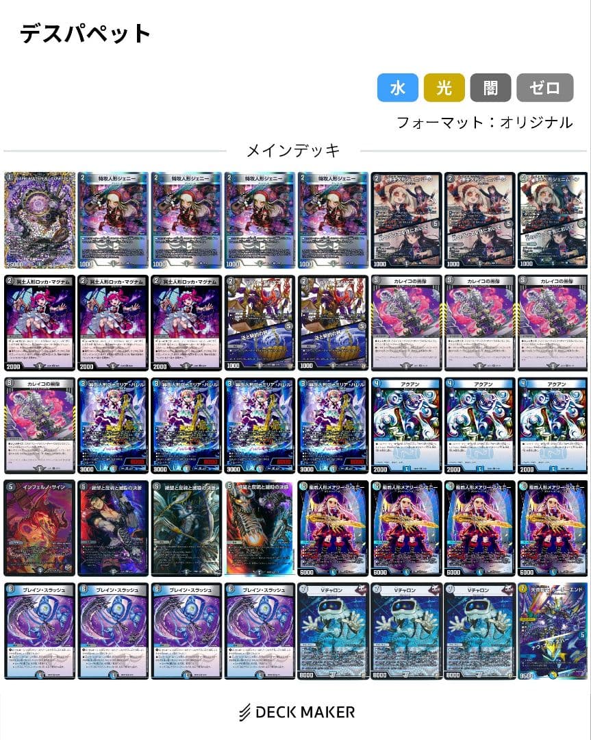 青黒デスパペット デッキ