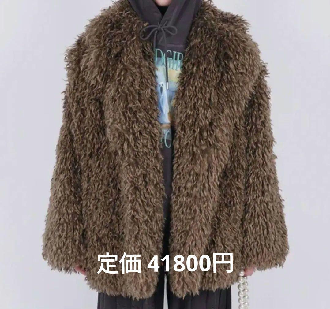 新品 タグ付き 41800円 パメオポーズ ファーコート オーバーサイズ