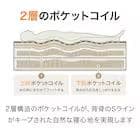 ニトリセミダブルマットレス Nスリープ P2-02CR VHポケットコイル①