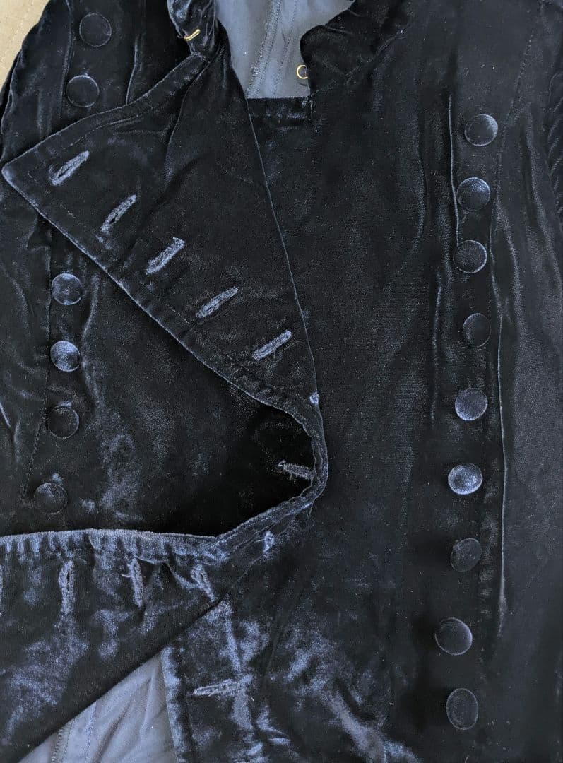 希少VintageRalphLaurenベストネイビーベロア　ナポレオンベスト