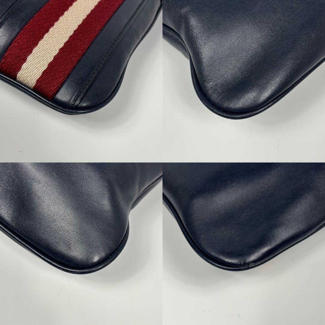 専用BALLY バリー　メンズ　ショルダーバッグ　レザー　本革　ネイビー