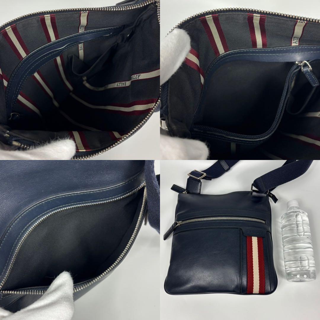 専用BALLY バリー　メンズ　ショルダーバッグ　レザー　本革　ネイビー