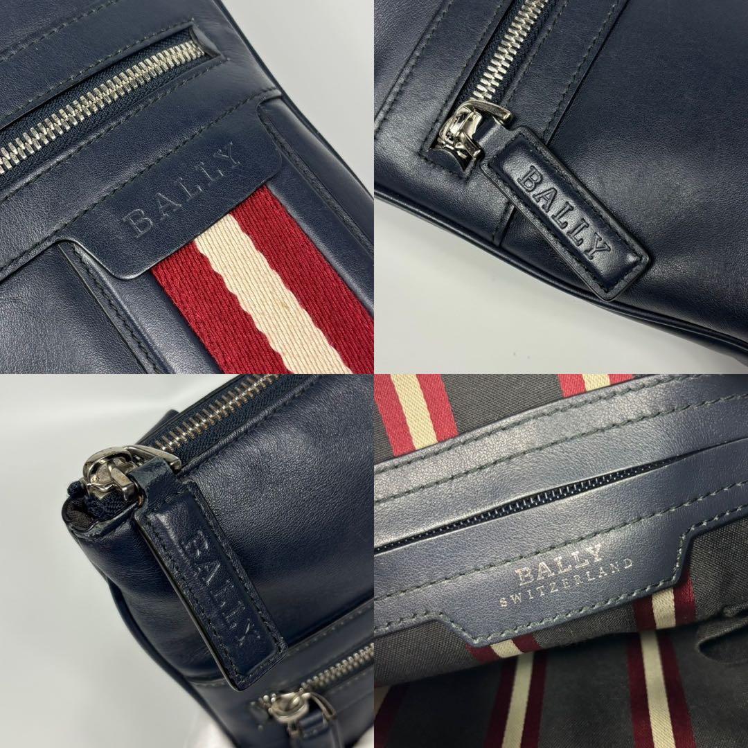 専用BALLY バリー　メンズ　ショルダーバッグ　レザー　本革　ネイビー