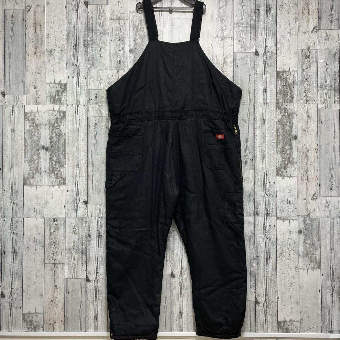 Dickies ディッキーズ オーバーオール ダック 中綿 ブラック 4XL